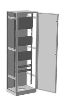 Корпус ВРУ-1 2000х600х600  IP54 с боковыми панелями  RAL 7035 серый   TEXENERGO