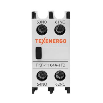 Приставка контактная ПКЛ-11 04А-1ТЭ 10А 1НО+1НЗ Теxenergo белая