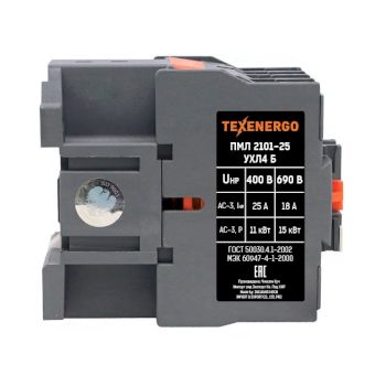 Пускатель магнитный ПМЛ 2101-25  110В  25А  1р  УХЛ4 Б     Теxenergo