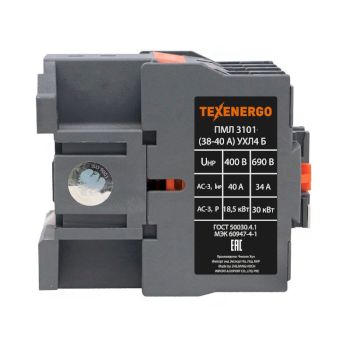 Пускатель магнитный ПМЛ 3101           24В  40А  1р   УХЛ4 Б Cu   Теxenergo