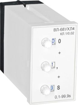 Реле времени ВЛ-68 1…999с 110/220В,  задержка на включение, ток контактов исполнительного реле 4А, 1з