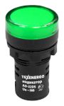 Арматура светосигнальная AD22DS(LED)   36В AC/DC d22  зеленая Texenergo
