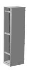 Корпус ВРУ-1 2000х600х600  IP54 с боковыми панелями  RAL 7035 серый   TEXENERGO