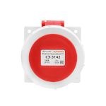 Розетка 3142 стац.  СУ 3P+PE         16А  380В  IP67